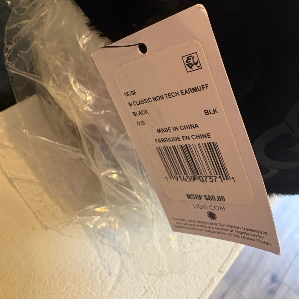 UGG Classic Black Earmuff